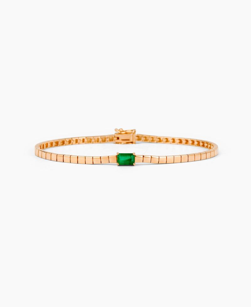 Emerald & Gold Bracelet