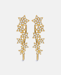 Star Diamond Ear Climbers