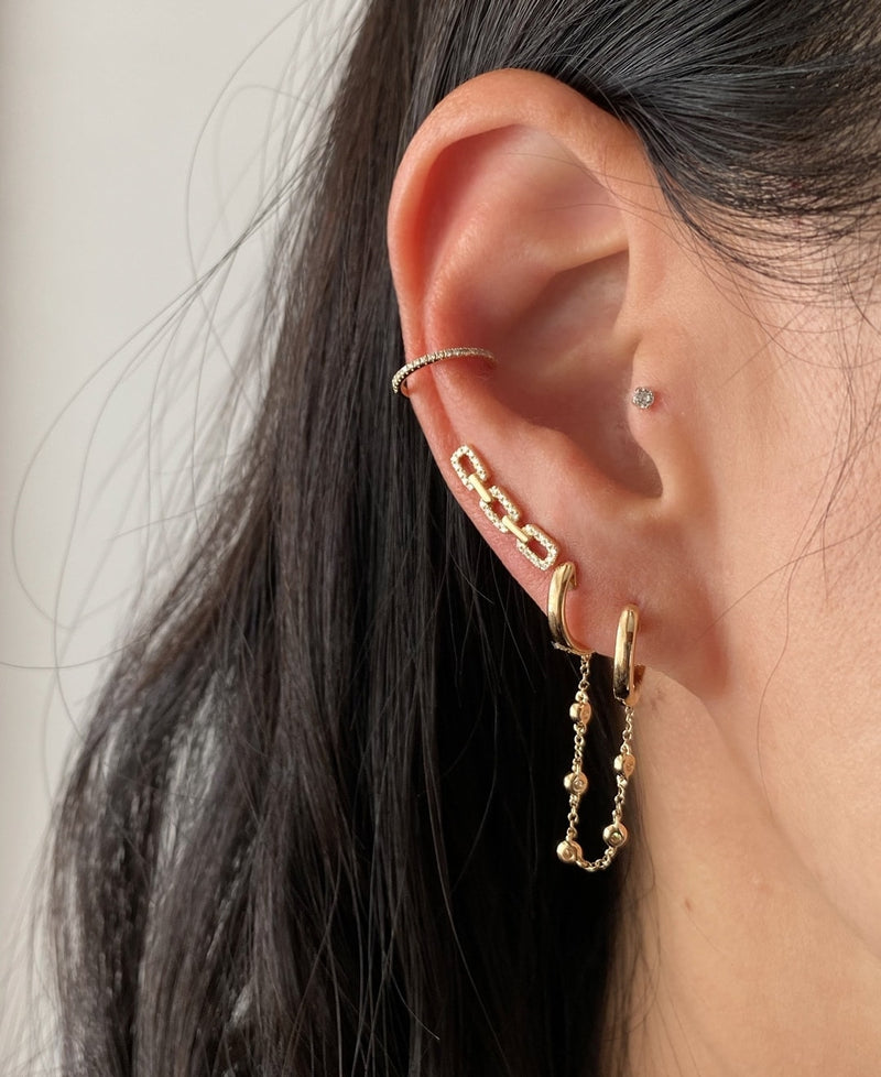 Thin Diamond Ear Cuff