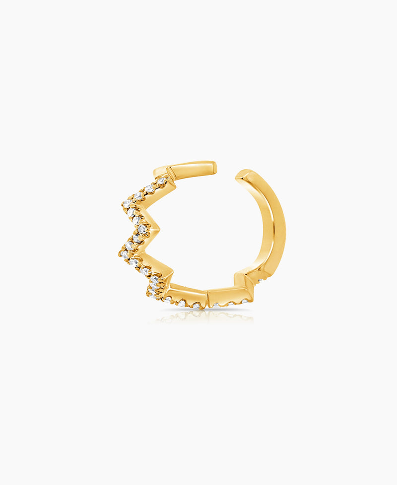 Zig Zag Diamond Ear Cuff