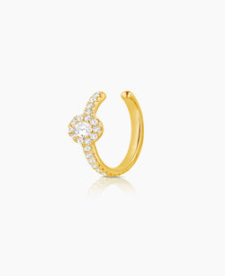 Round Diamond Ear Cuff