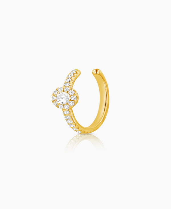 Round Diamond Ear Cuff