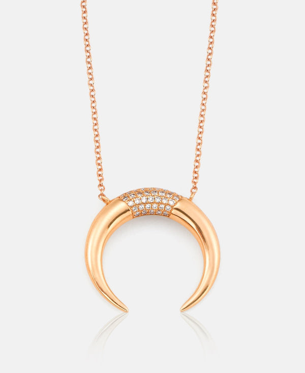 Diamond Horn Necklace