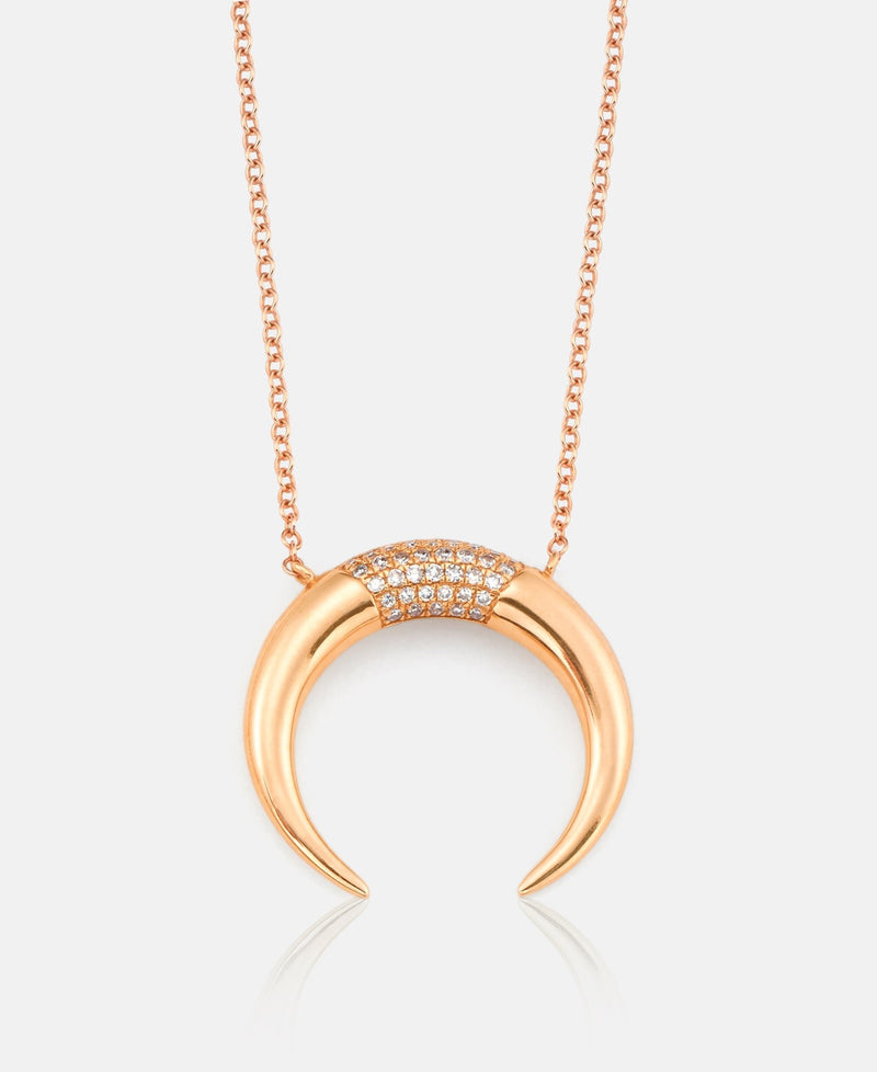 Diamond Horn Necklace