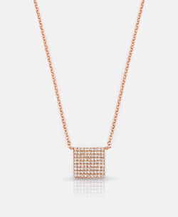 Square Diamond Necklace