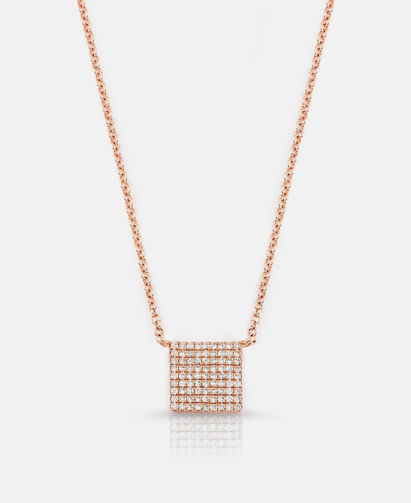 Square Diamond Necklace