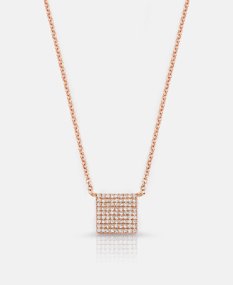 Square Diamond Necklace