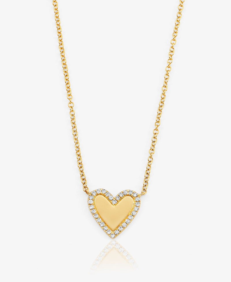 Small Heart Diamond Necklace