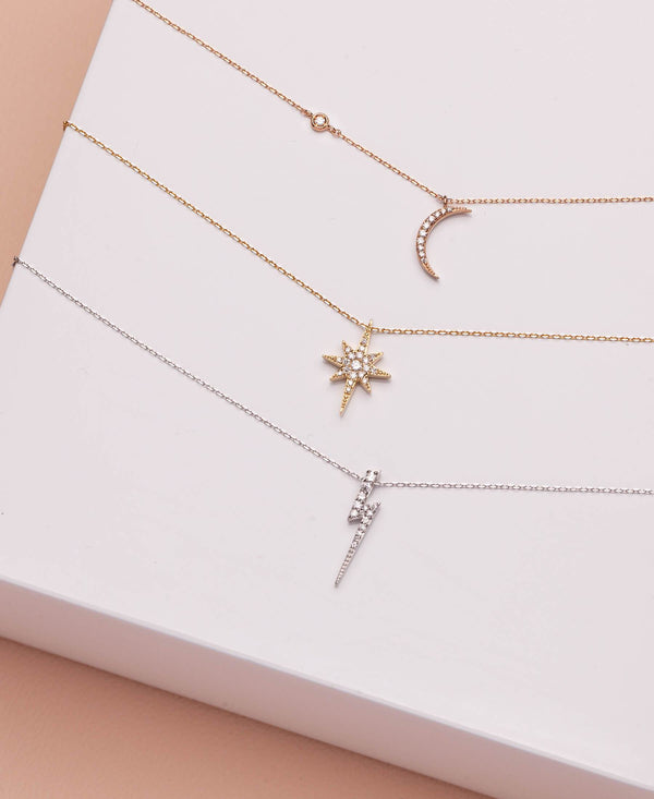 Moon Diamond Necklace