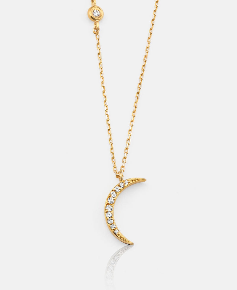 Moon Diamond Necklace