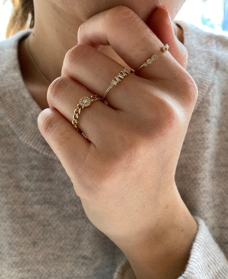 Baguette Stack Diamond Ring