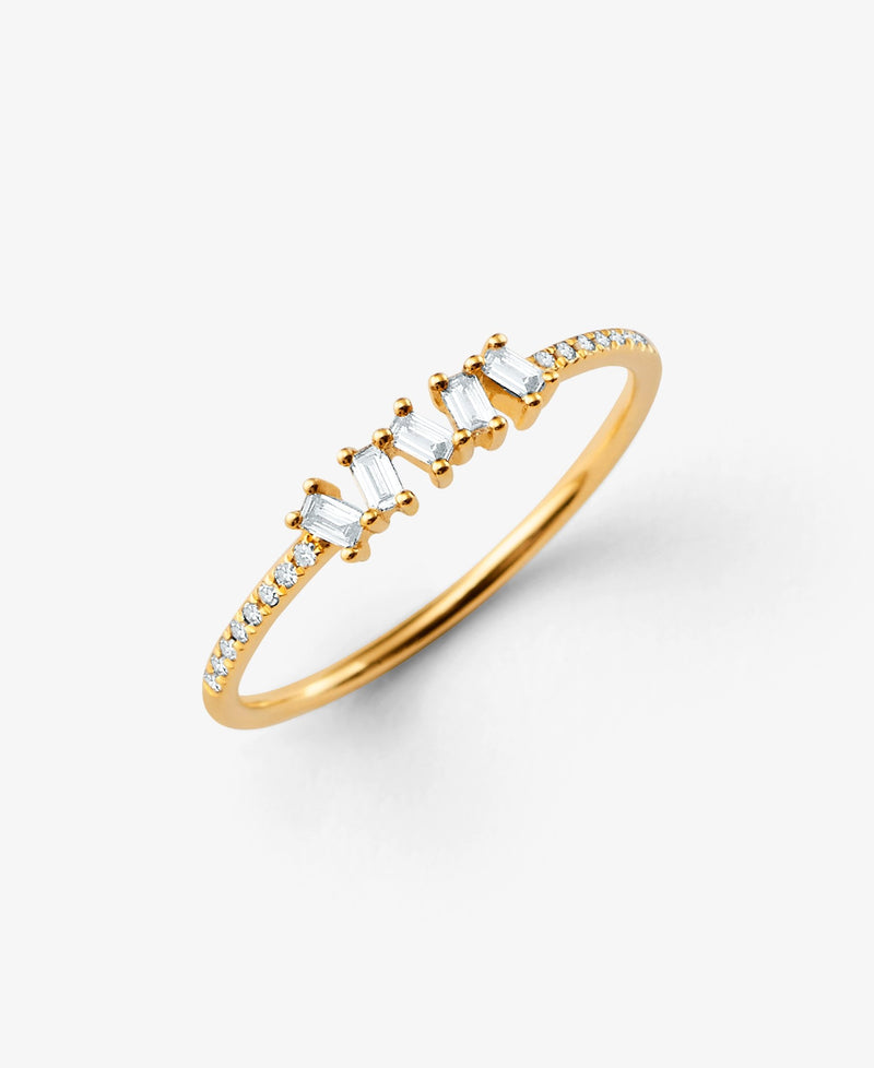 Baguette Stack Diamond Ring