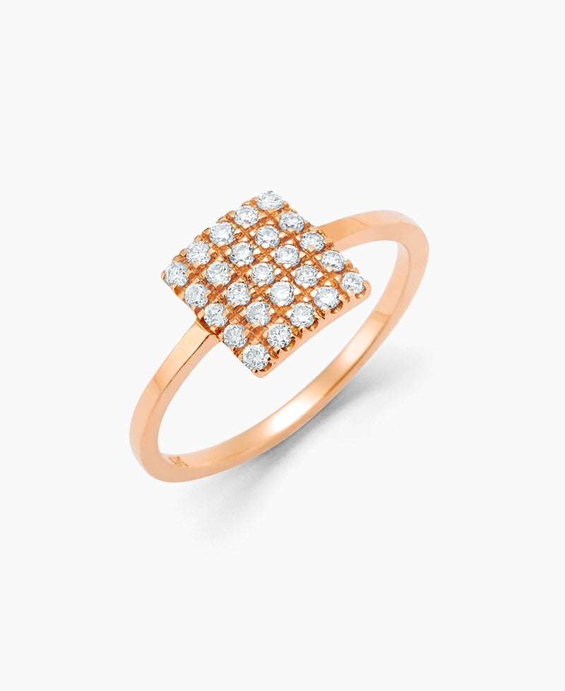 Square Diamond Ring