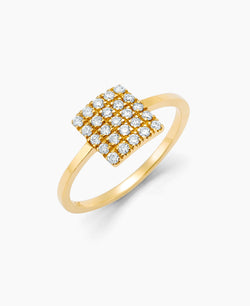 Square Diamond Ring