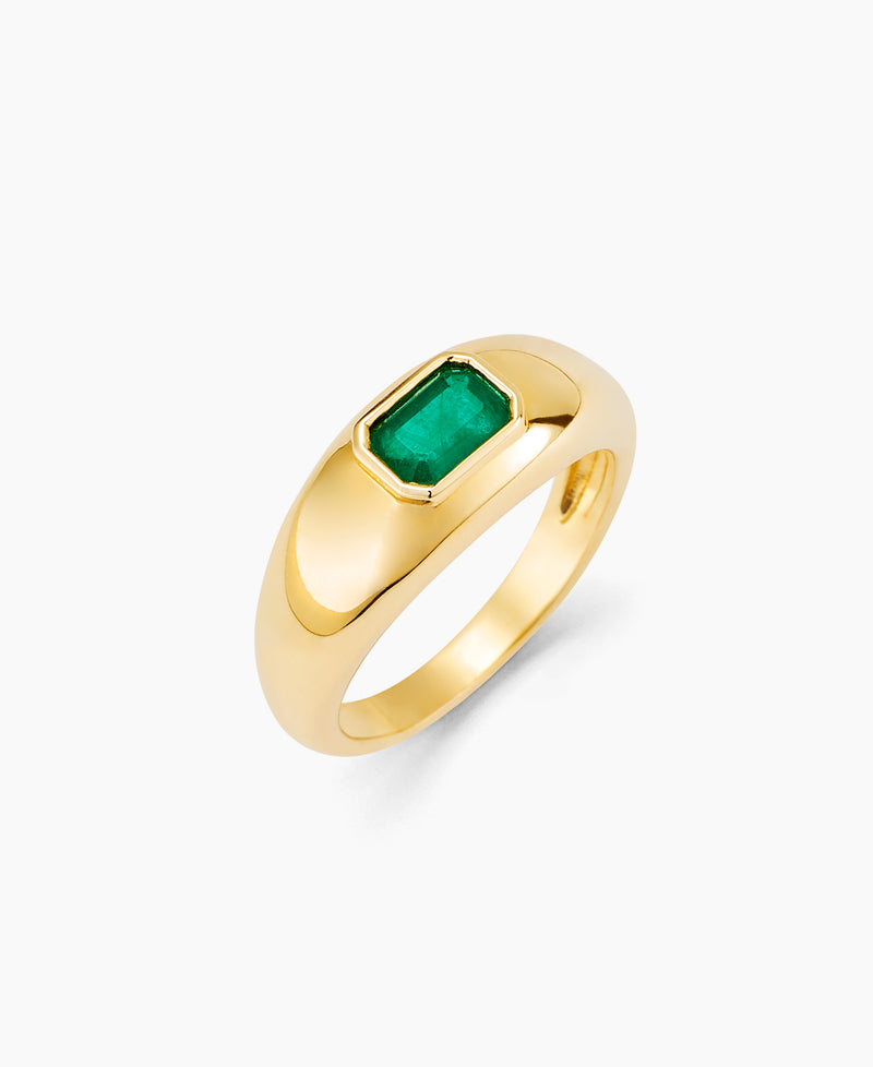 Emerald Dome Ring